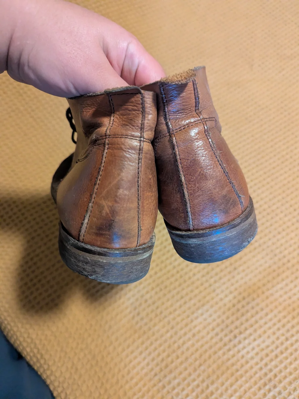 Aldo Men's Dark Brown Suede Leather Chukka Boots, 7.5